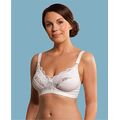 חזיית הנקה מסדרת התחרה - Lace Drop Cup Nursing Bra - לבן Carriwell