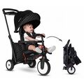 תלת אופן מתקפל סופר קומפקטי  סמארטפולד STR5 Smartfold דגם 2023 - שחור/לבן סמארט טרייק