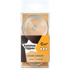 פטמות 6+ הכי טבעי Tommee tippee