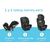 כיסא בטיחות משולב בוסטר 3 ב 1 TrioGrow עם מנגנון התקנה Snuglock - Thatcher גרקו