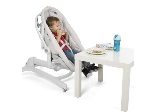 עריסה משולבת עם טרמפולינה וכיסא האכלה Baby Hug 4 In 1 - טורקיז Aquarelle צ"יקו