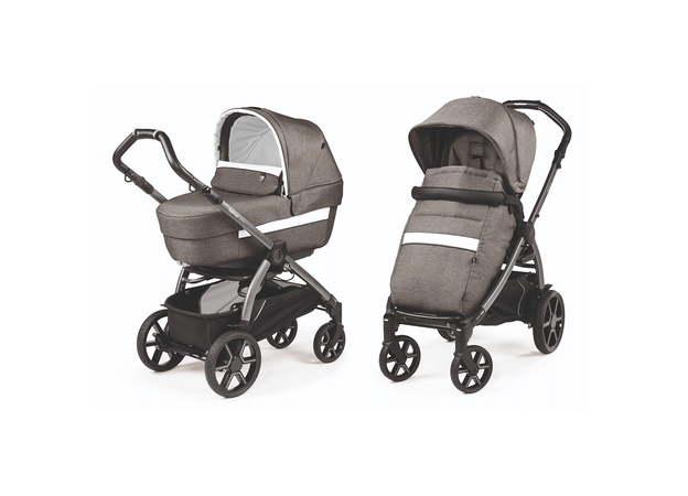 עגלה תינוק בוק פלוס עלית פרימיום Elite Premium 2021 - אפור/לבן City Grey פג פרגו
