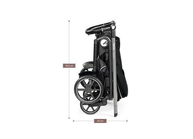 עגלה תינוק ולוצה Veloce 2024.1 הכוללת מנגנון קיפול ביד אחת - אדום Red Shine פג פרגו