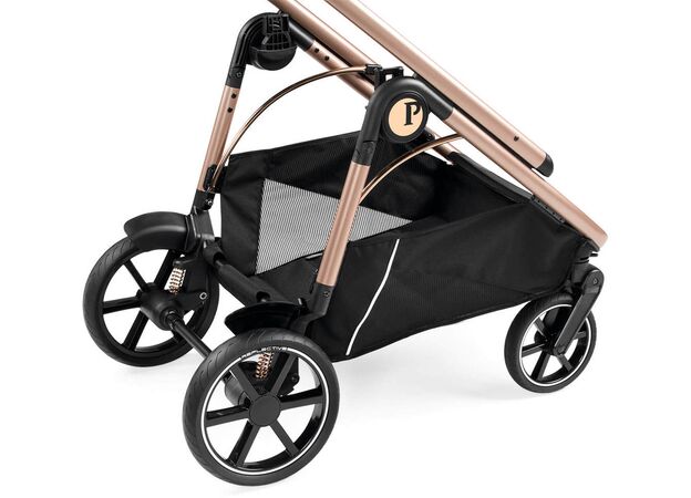 עגלה תינוק ולוצה Veloce 2024   1 הכוללת מנגנון קיפול ביד אחת - ורוד/זהב Mon Amour פג פרגו