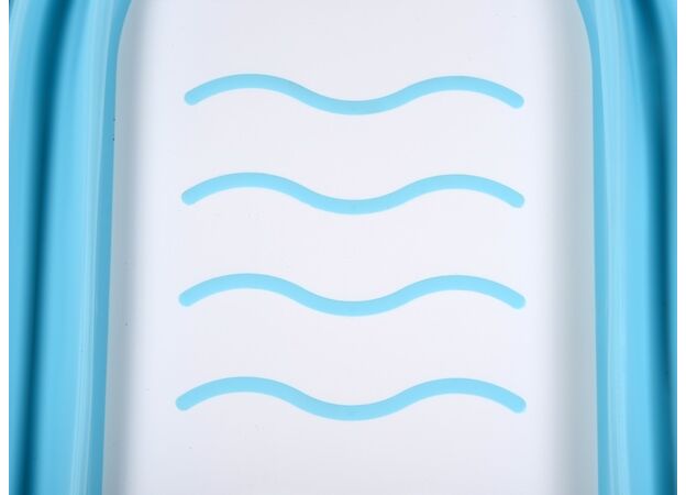 אמבטיה מתקפלת לתינוק עם רגלים מתקפלות ומונע החלקה - ורוד סופר בייבי
