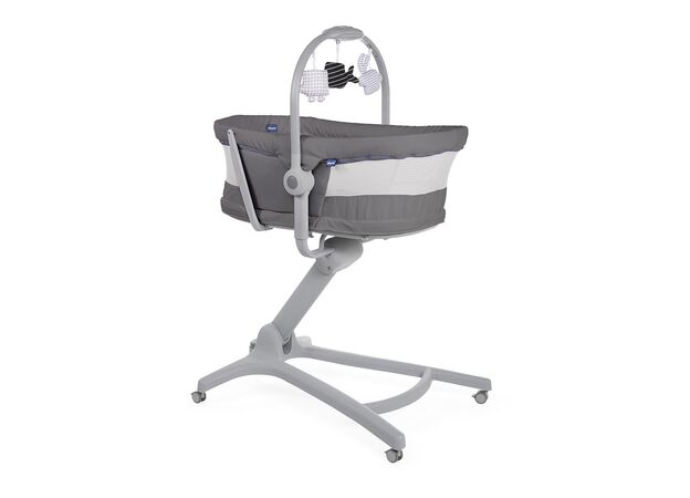 עריסה משולבת עם טרמפולינה וכיסא האכלה Baby Hug 4 In 1 אייר - אפור כהה Dark Grey ציקו