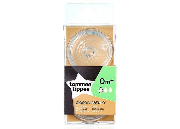 פטמות 0 חודש זרימה איטית הכי טבעי Tommee tippee