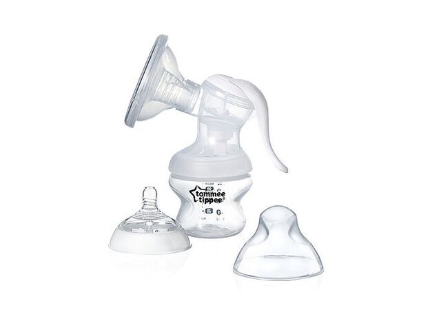 משאבת חלב ידנית הכי טבעי פיית סיליקון Tommee tippee