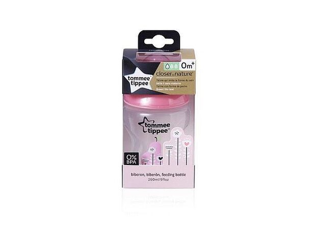 בקבוק 260 בנות הכי טבעי Tommee tippee