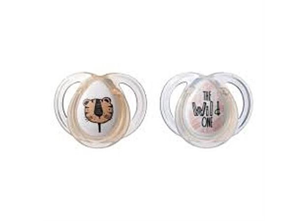 זוג מוצץ איורי חיות 0-6 הכי טבעי Tommee tippee