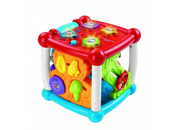 קוביית לימוד ופעילות מנגנת ומאירה בעברית -Vtech  VTH-0157
