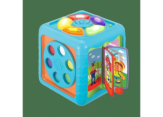 קוביית גילוי ופעילות מנגנת ומאירה Side-to-Side מבית Winfun