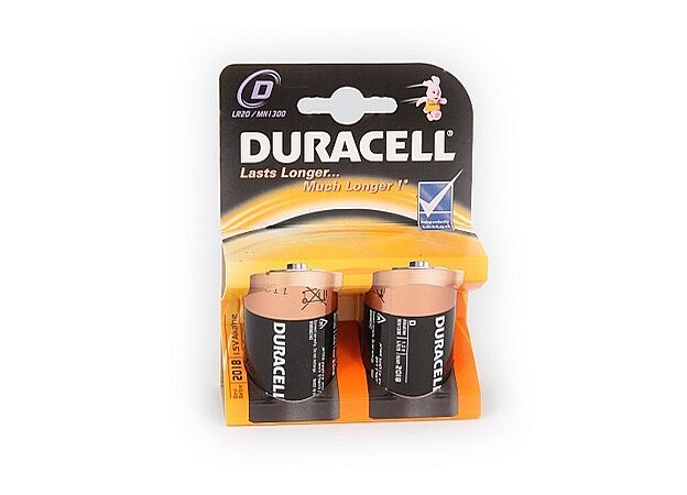 סוללות אלקלין איכותיות מבית Duracell D