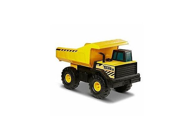 משאית עפר צהובה גדולה ממתכת tonka