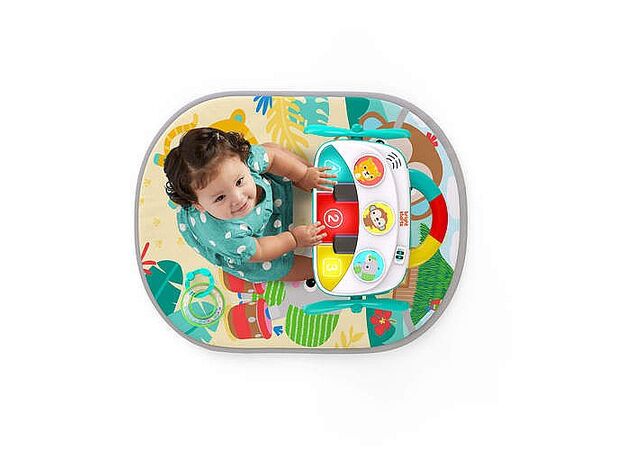 משטח פעילות מוסיקלי 4 ב-1 עם פסנתר ותוף – ספארי טרופי ברייט סטארטס bright starts