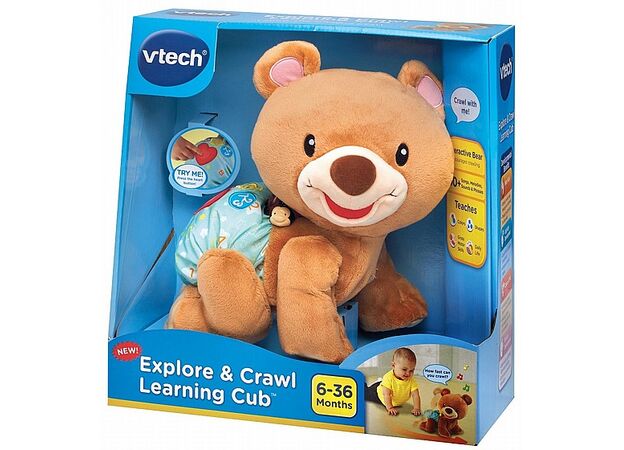 דובי זוחל ושר - צעצוע מעודד זחילה דובר עברית Vtech