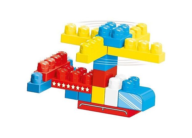שק רב פעמי עם 60 לבני בניה גדולות וצבעוניות Dolu Toys